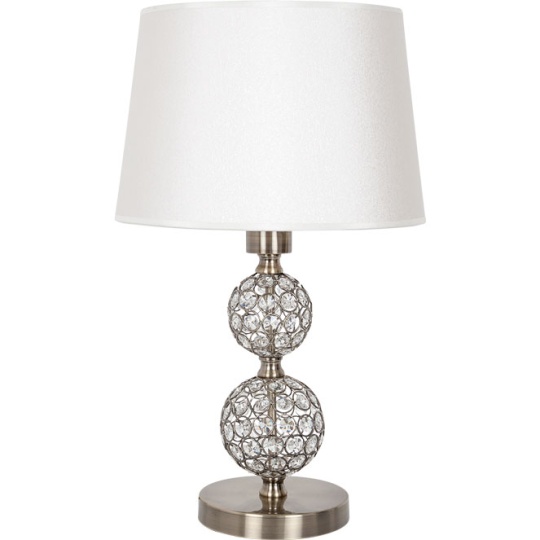 Candeeiro de mesa KEGAN 1xE27 Alt.48xD.30cm oxidado/branco