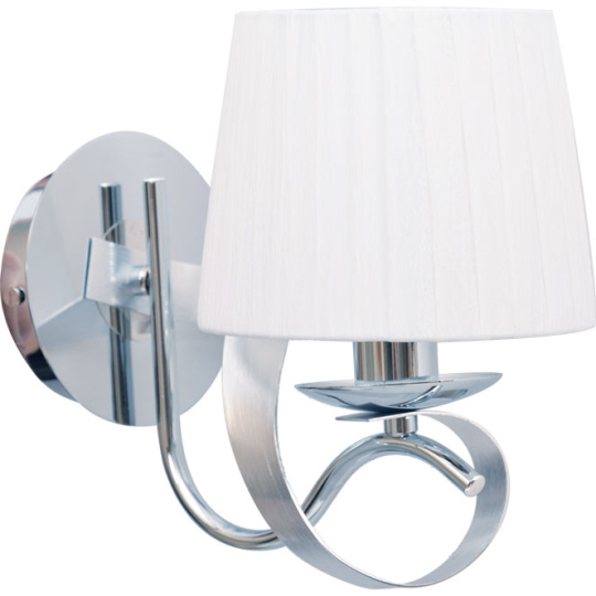 Wall Lamp CLEVELAND 1xE14 L.15xW.23,5xH.26cm Chrome/White