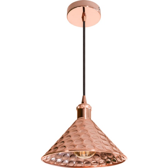 Suspensão MAXIM 1xE27 Alt.Reg.xD.24cm cobre
