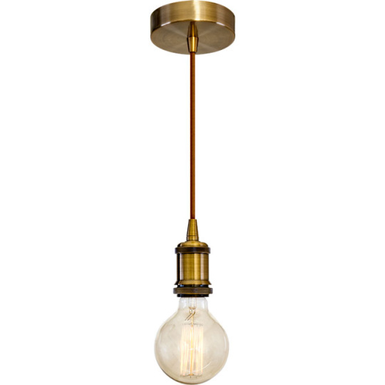 Pendant Light TRIPOLI 1xE27 H.Reg.xD.10cm Antique Brass