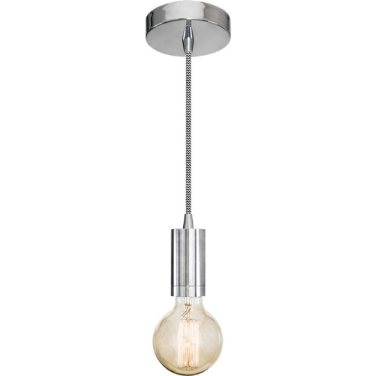 Suspensão KATMANDU 1xE27 Alt.Reg.xD.10cm Cromado