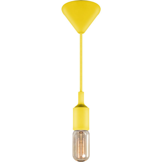 Suspensão COLIBRI 1xE27 Alt.Reg.xD.7cm Amarelo