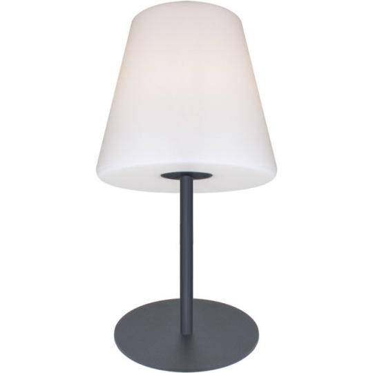 Table Lamp BELADONA IP44 1xE27 H.53xD.16cm White/Anthracite