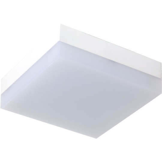 Plafond BUCEFALO quadrado 1x12W LED 960lm 6500K 120° C.12,5xL.12,5xAlt.5,5cm branco