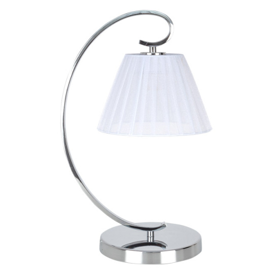 Table Lamp PANAMA 1xE27 Chrome/White