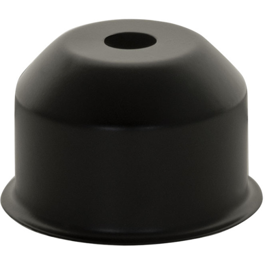 1/2 Portalámparas E27 en metal negro