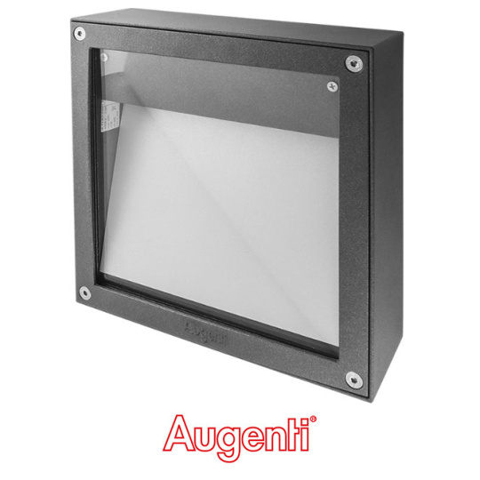 Wall Lamp QUADRA MAX IP65 1xR7s 118mm L.25xW.25xH.8cm Aluminium+Glass Anthracite