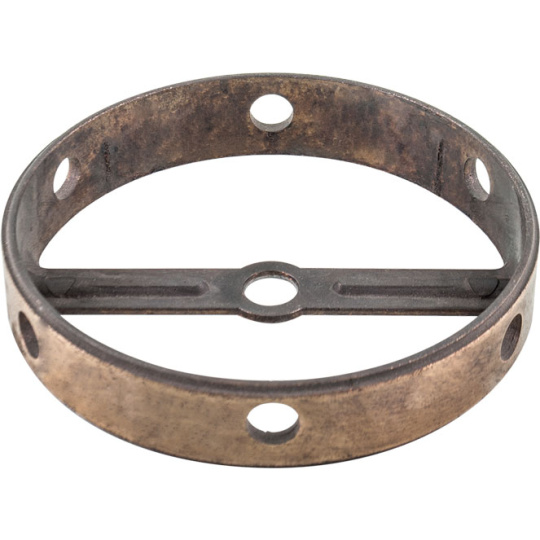 Box hoop  H.2,2xD.11cm with 6 side holes , in oxidized zamak