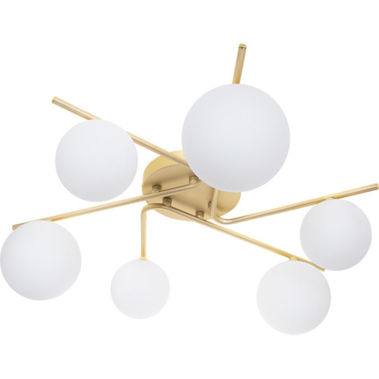 Ceiling Lamp ANALU 6xG9 H.17xD.60cm Gold/White