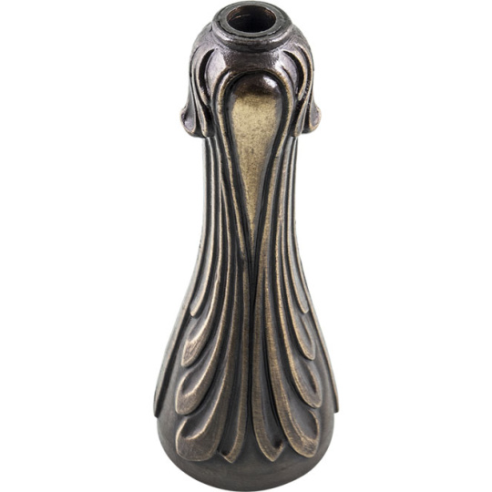 Column H.13,5xD.5cm, in antique zamak