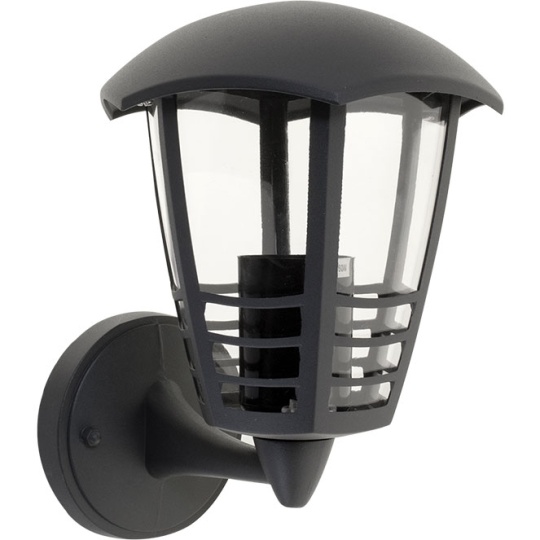 Aplique TERVA IP44 1xE27 C.19xL.20xAlt.24cm antracite