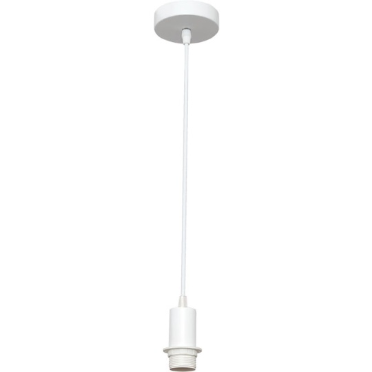 Armação para suspensão MALDIVAS 1E27 Alt.Reg.xD.10cm branco