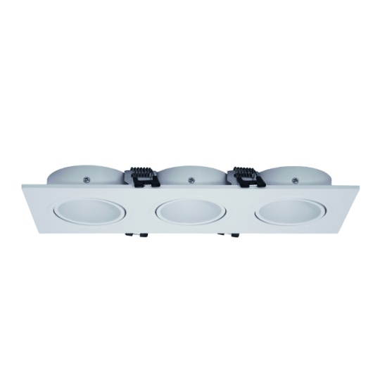 Frame for Downlight ONIRO 3xMR16 L.25,5xW.9,3xH.2,9cm Polycarbonate (PC) White