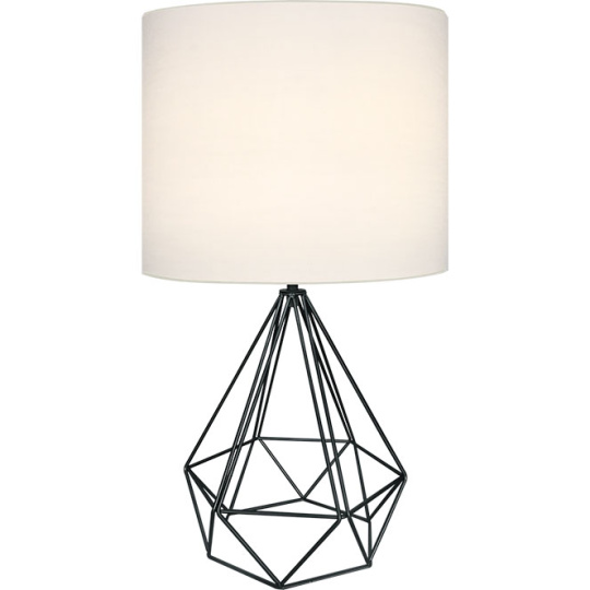 Table Lamp ABRANTES 1xE27 H.56,5xD.32cm Black/White
