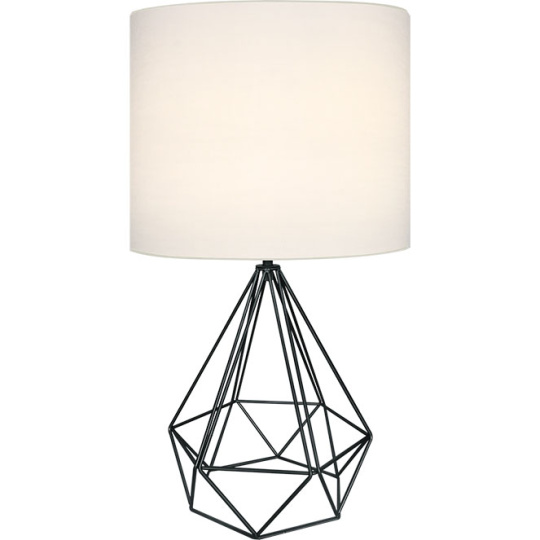 Table Lamp ABRANTES 1xE27 H.56,5xD.32cm Black/White