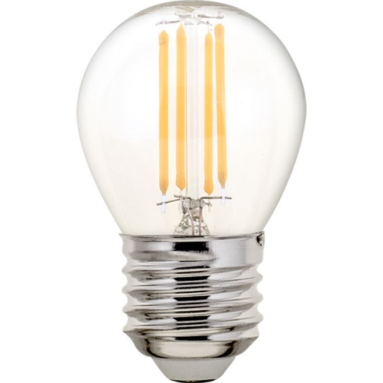 Lâmpada E27 (grosso) Esférica CLASSIC LED 4W 2700K 470lm transparente-A++