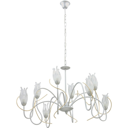 Lámpara de Techo BARI 8xG9 Al.Reg.xD.75cm Gris