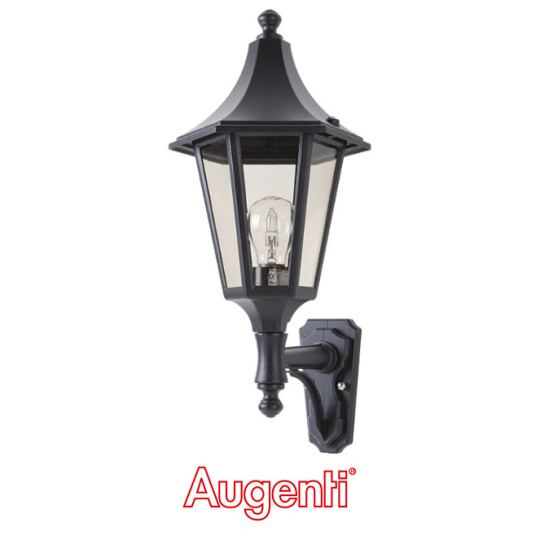 Wall Lamp BURNEY hexagonal IP43 1xE27 L.17,5xW.23xH.44xD.19cm Black