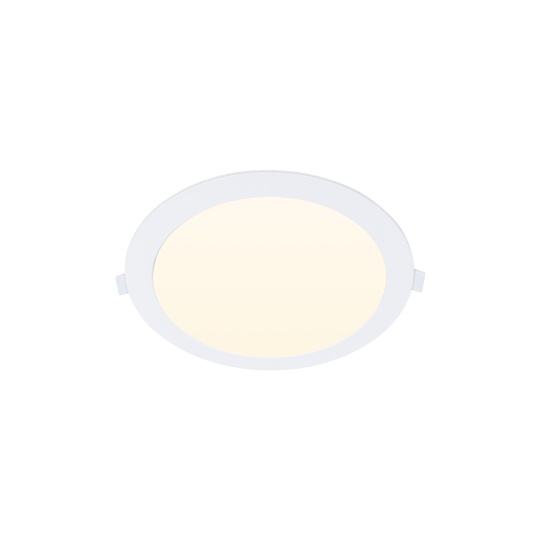 Foco de encastrar INTEGO 2.0 PC redondo 12W LED 1200lm 3000K 120° Alt.2,5xD.17,5cm branco