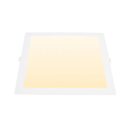 Downlight INTEGO 2.0 PC square 18W LED 1850lm 3000K 120° L.22,5xW.22,5xH.2,5cm White