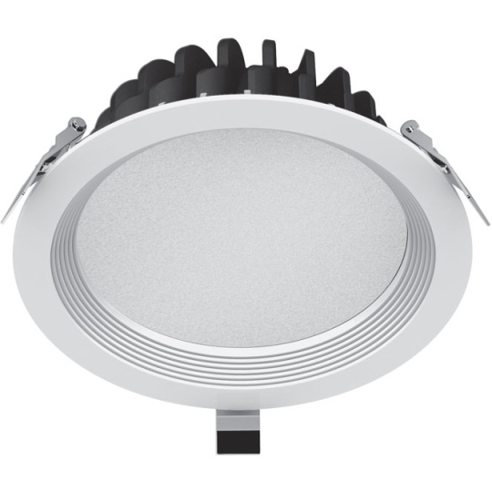 Foco de encastrar INTEGO PRO redondo 1x23W LED 1300lm 6400K 120° Alt.0,3xD.20cm branco