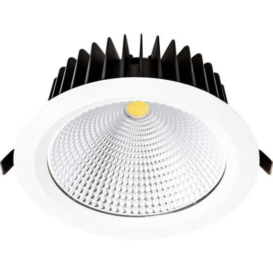 Foco de encastrar INTEGO MARVEL redondo 1x60W LED 4800lm 6400K 60° Alt.0,3xD.22,5cm branco