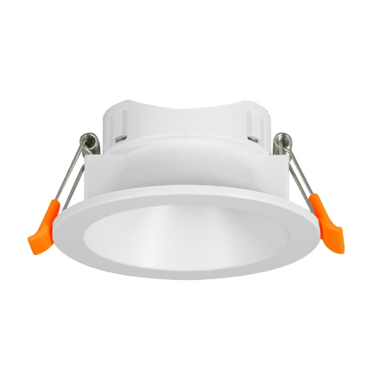 Aro de encastrar ONIRO ABS redondo Alt.4xD.8,3cm em ABS branco