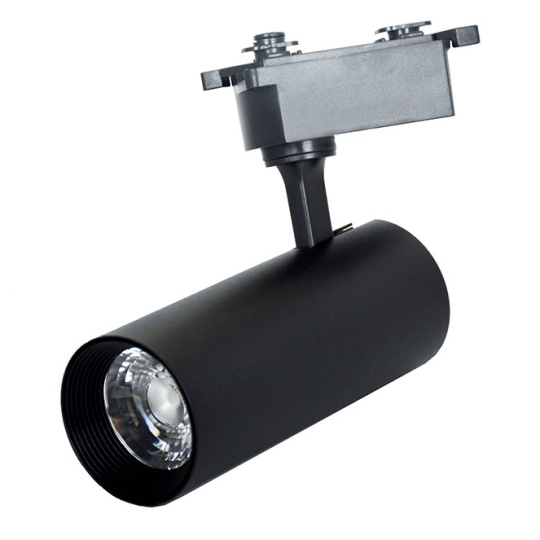 Foco para calha LINE PRO X2 (2condutores) 35W LED 3300lm 4000K 36° C.9xL.7,7xAlt25cm alumínio preto