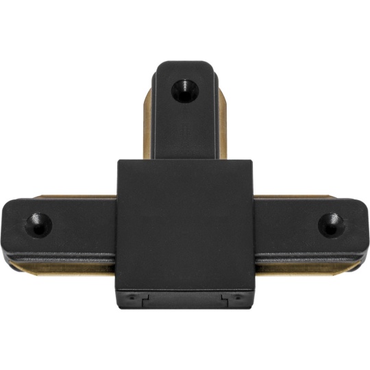 Conector "T" para calha LINE PRO X2 (2 condutores) em alumínio preto
