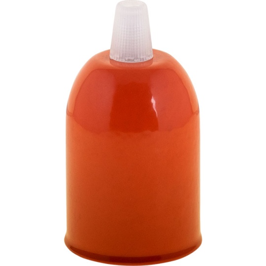 E27 cover for lampholder D.48Xa.65mm with accessories metal orange