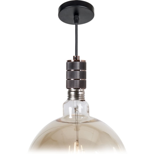 Suspensão SENSATIONS 1xE40 Alt.Reg.xD.10cm cobre (B.pr)