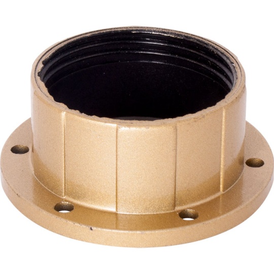 Gold shade ring for E27 threaded lampholder, in bakelite
