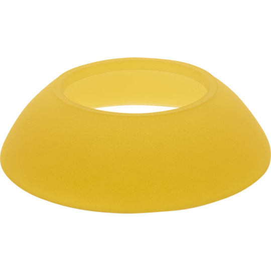 Glass ALESKA rounded shape in yellow D.16xH.4,5cm, for pendant light