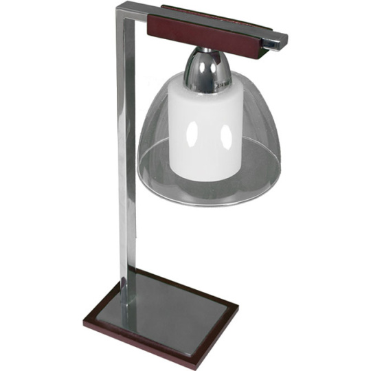 Table Lamp LONDRINA 1xE14 L.14xW.18xH.37cm Wengue/Chrome