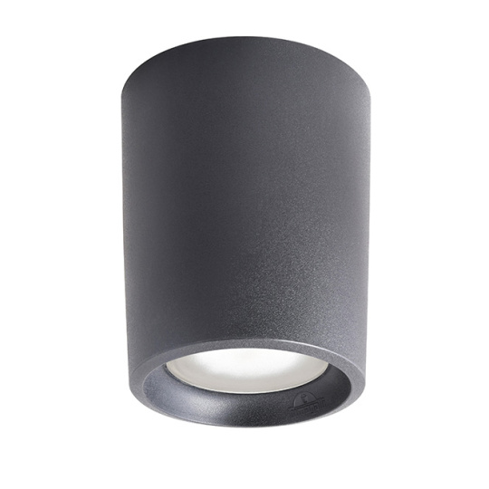 Foco LIVIA 1xE27 30W botão CCT (2cores) IP55 Alt.22xD.18cm resina preta