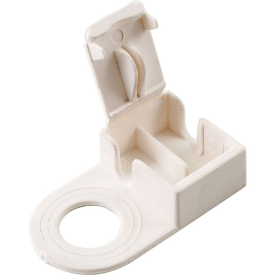 Pasacable para base de conexión de tubo M10, en blanco para cables planos H03VVH2-F, en nylon 66