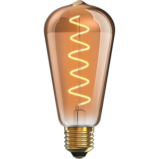 Lâmpada E27 (grosso) Pera CLASSIC DECOLED Regulável 5W 2200K 280lm Ambar-A