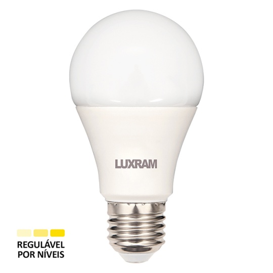 Lâmpada E27 (grosso) GLS (standard) DURAMAX LED Regulável p/níveis 18W 6400K 1521lm