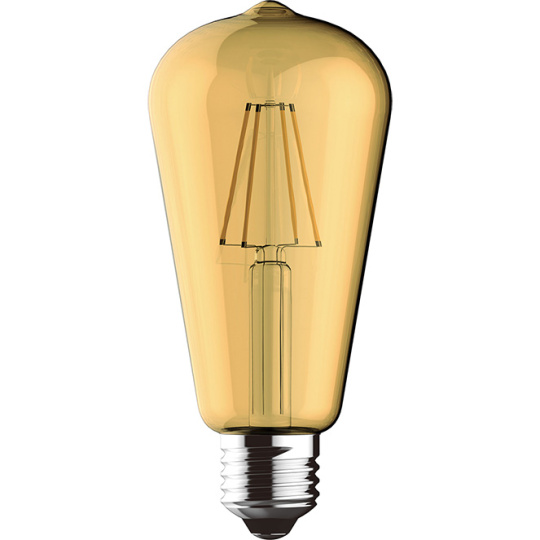 Light Bulb E27 (thick) VALUE VINTAGE LED 4W 2200K 330lm Amber-A+