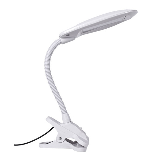 Table lamp ALBA 5W LED 4000K with clip H.40xD.2,3cm in white