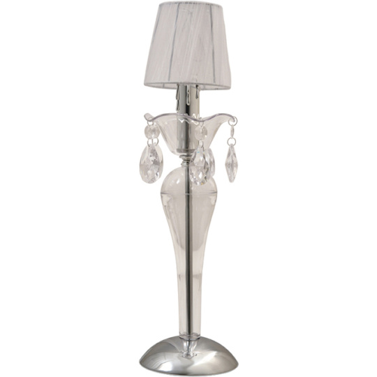 Table Lamp ADELAIDE 1xE14 H.47xD.13cm Transparent/Chrome
