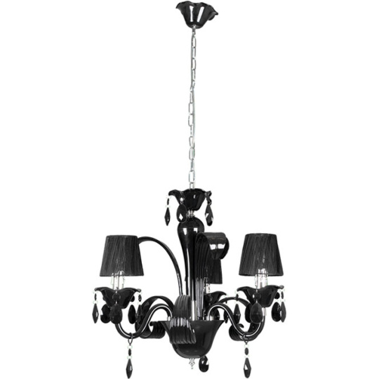 Candeeiro de tecto ADELAIDE 3xE14 Alt.Reg.xD.50cm Preto