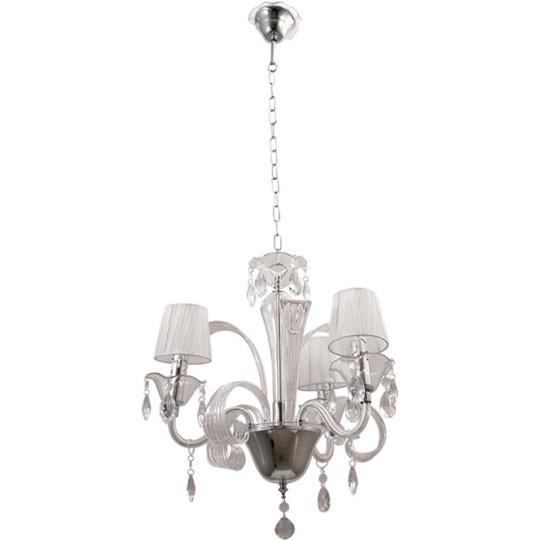 Candeeiro de tecto ADELAIDE 3xE14 Alt.Reg.xD.50cm transparente