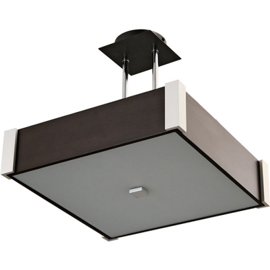 Candeeiro de tecto MARILENE quadrado 2xE27 C.32xL.32xAlt.Reg.cm wengue