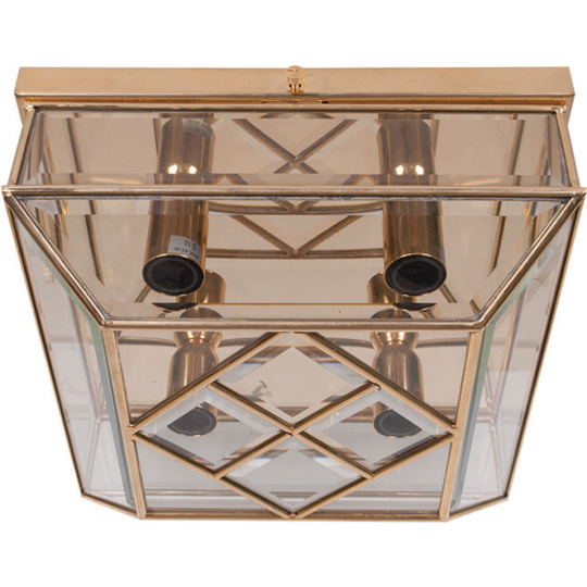 Plafond CLEO 4xE14 L.29xW.29xH.15cm Gold