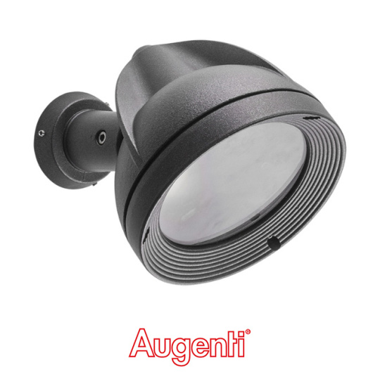 Wall Lamp LUNOS IP65 1xE27 H.16xD.14cm Anthracite