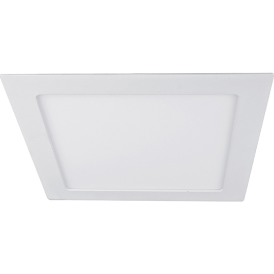 Foco de encastrar EURO quadrado 1x20W LED 1282lm 6400K C.22,5xL.22,5xAlt.0,2cm branco