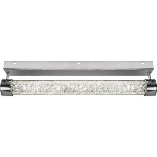 Plafond MINSK 1x24W LED 1920lm 4000K C.60xL.13,5xAlt.6,5cm transparente/cromado