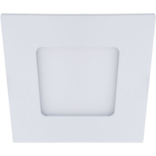 Foco de encastrar FRANCO quadrado 1x3W LED 168lm 6000K 180° C.8,5xL.8,5xcm branco