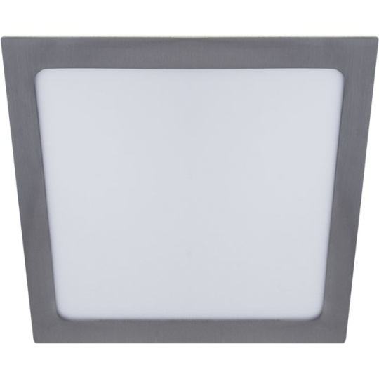 Foco de encastrar FRANCO quadrado 1x24W LED 1560lm 6000K 120° C.29,7xL.29,7xAlt.0,2cm níquel